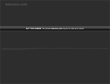 Tablet Screenshot of betcoins.com